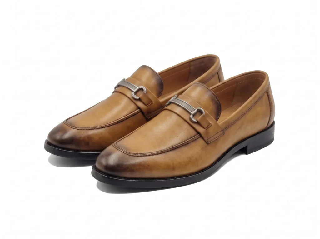Men's Premium Leather Horsebit Loafers | Elegant Slip-On Dress Shoes
