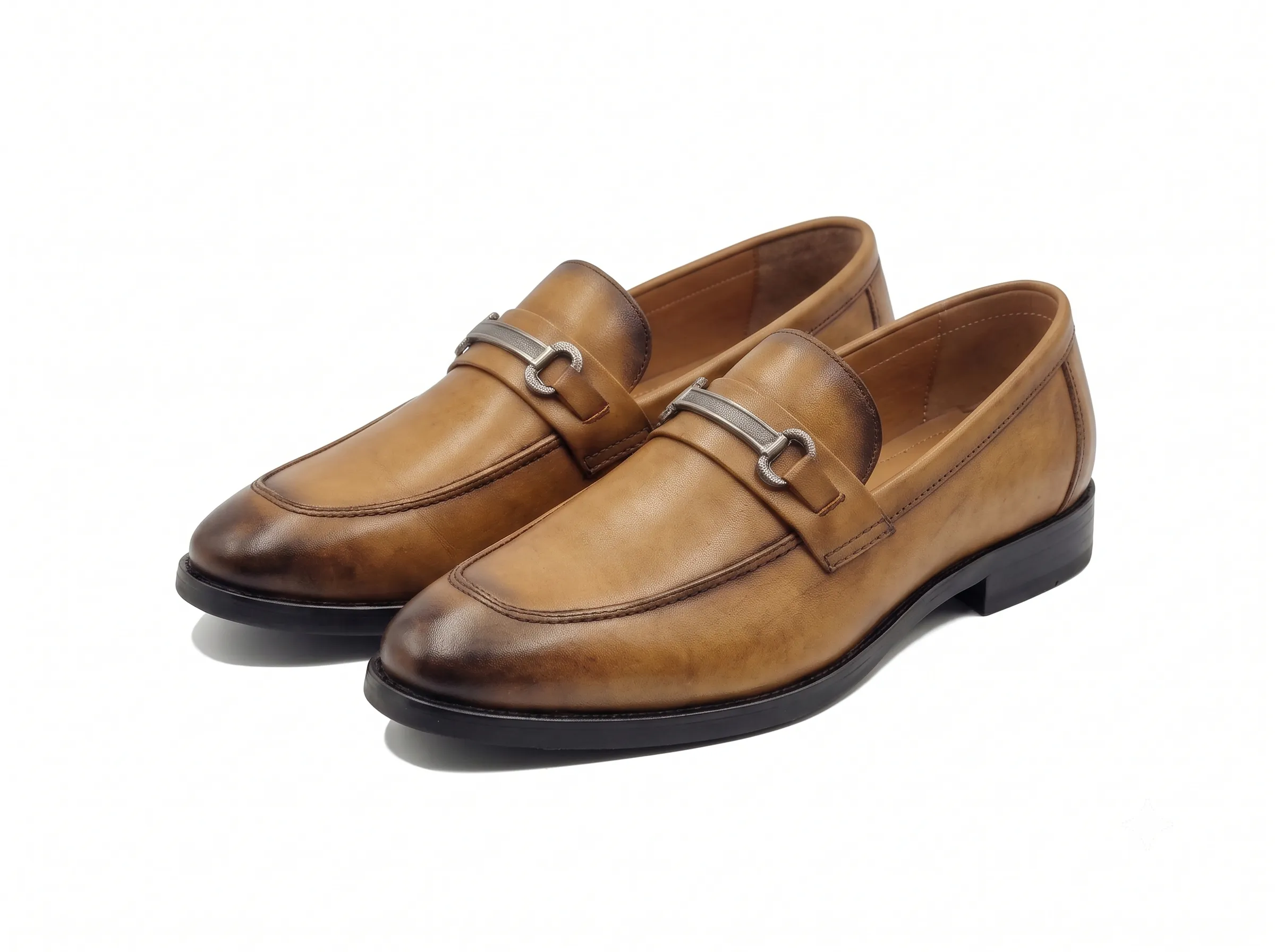 Men's Premium Leather Horsebit Loafers | Elegant Slip-On Dress Shoes