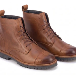 Men’s Premium Leather Lace-Up Ankle Boots