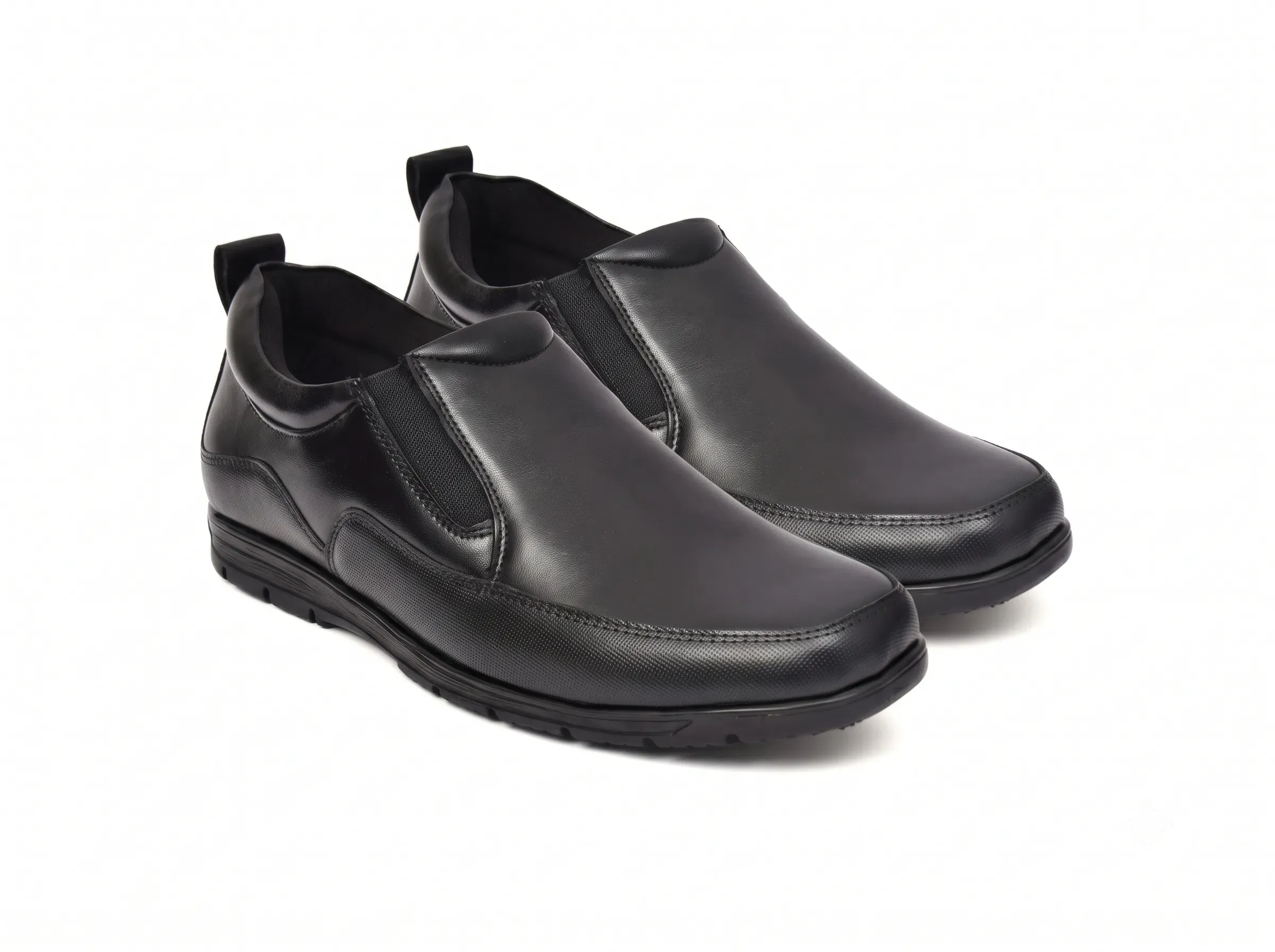 Men's Leather Slip-On Walking Shoes | Comfort Casual Loafers