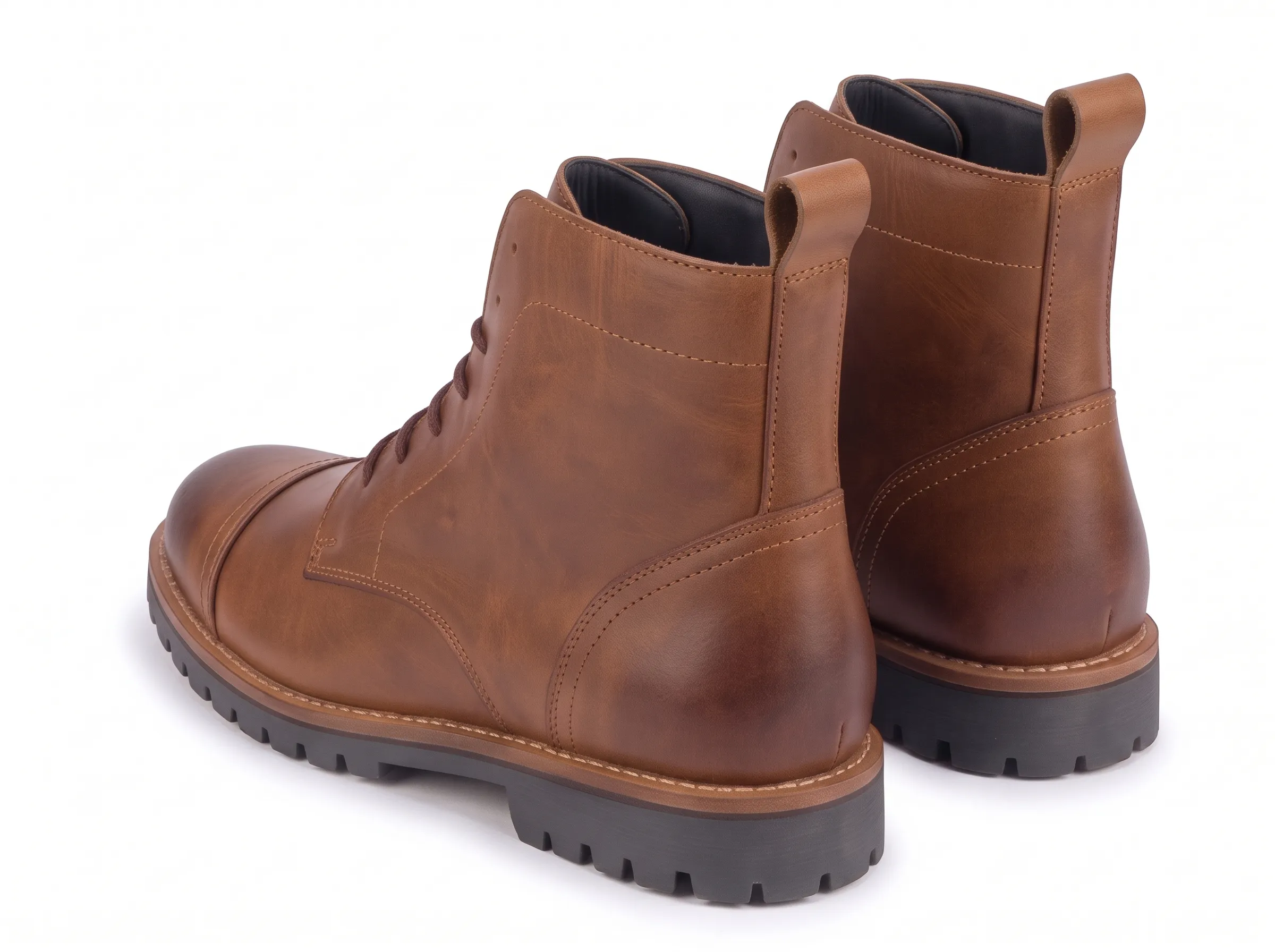 Men’s Premium Leather Lace-Up Ankle Boots - Image 5