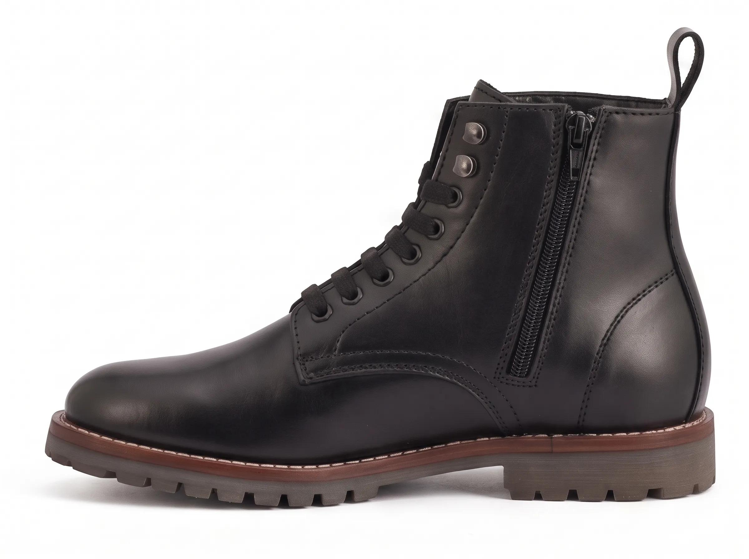 Men's Premium Leather Lace-Up Ankle Boots - Image 5