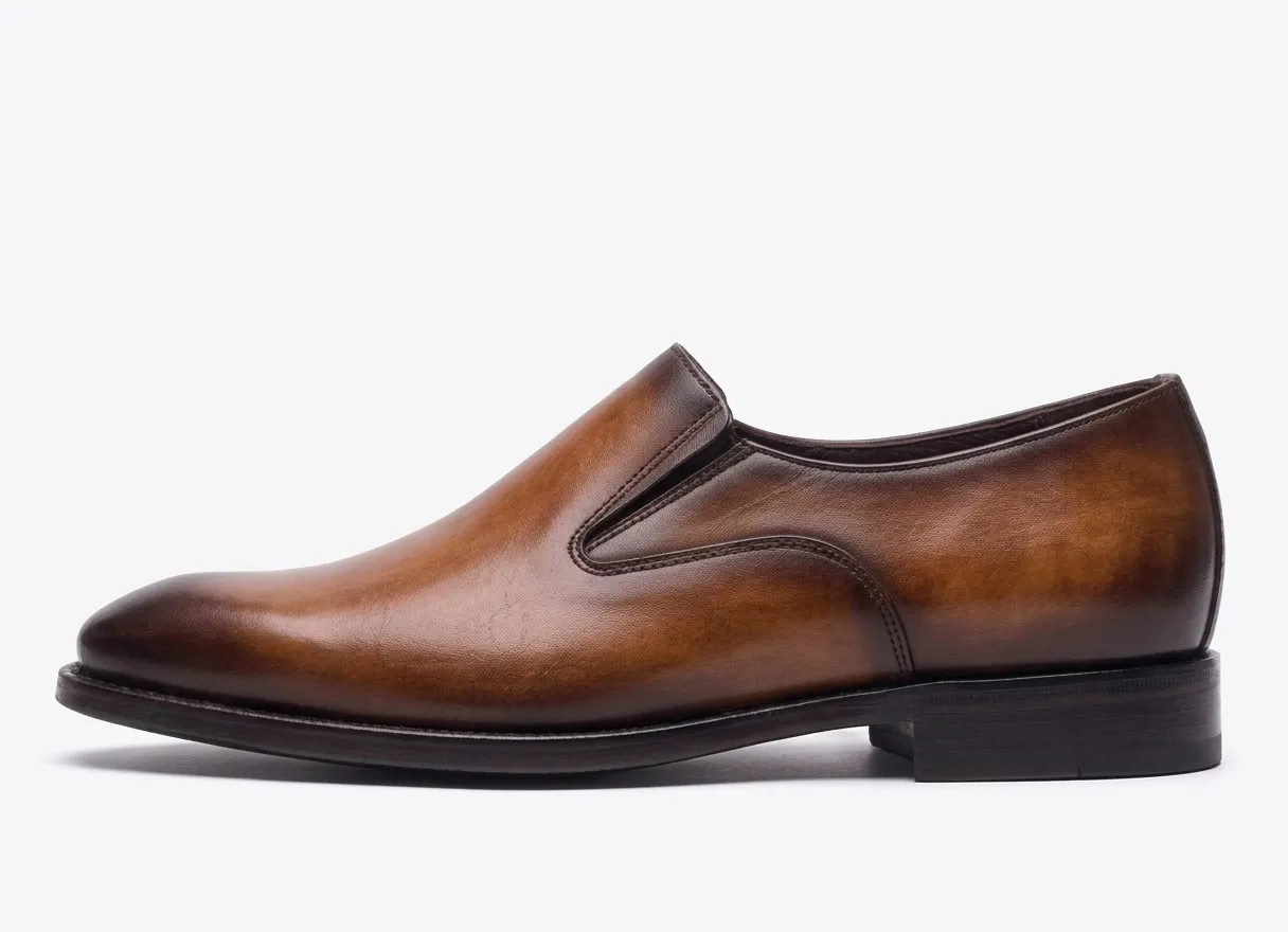 Men's Premium Leather Venetian Loafers | Slip-On Dress Shoes - Image 6