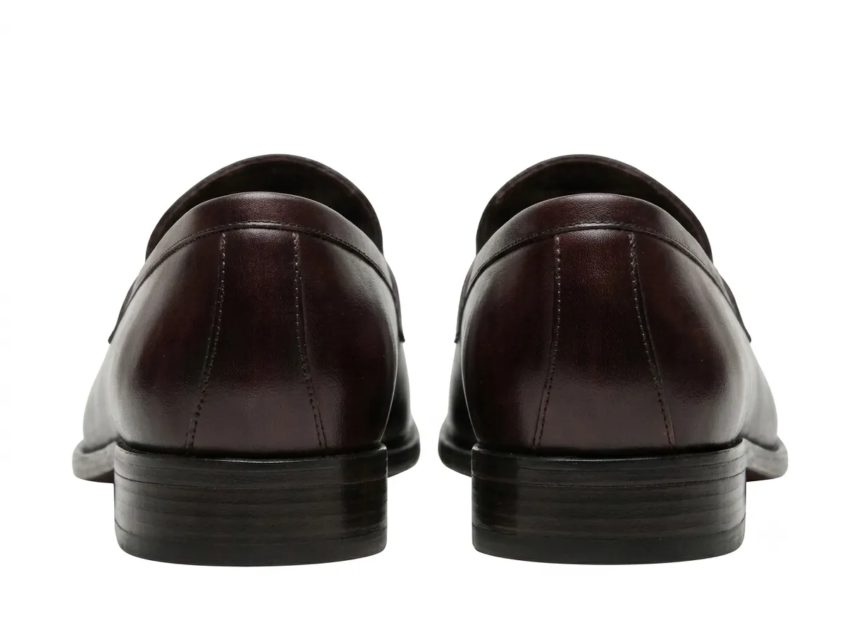 Men's Premium Leather Metal Bar Loafers | Elegant Slip-On Dress Shoes - Image 7
