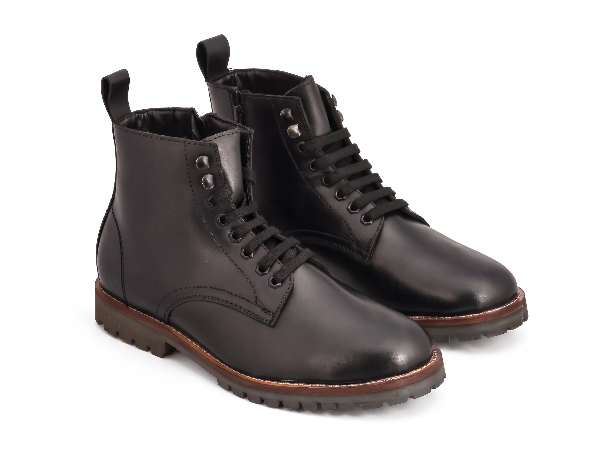 Men's Premium Leather Lace-Up Ankle Boots