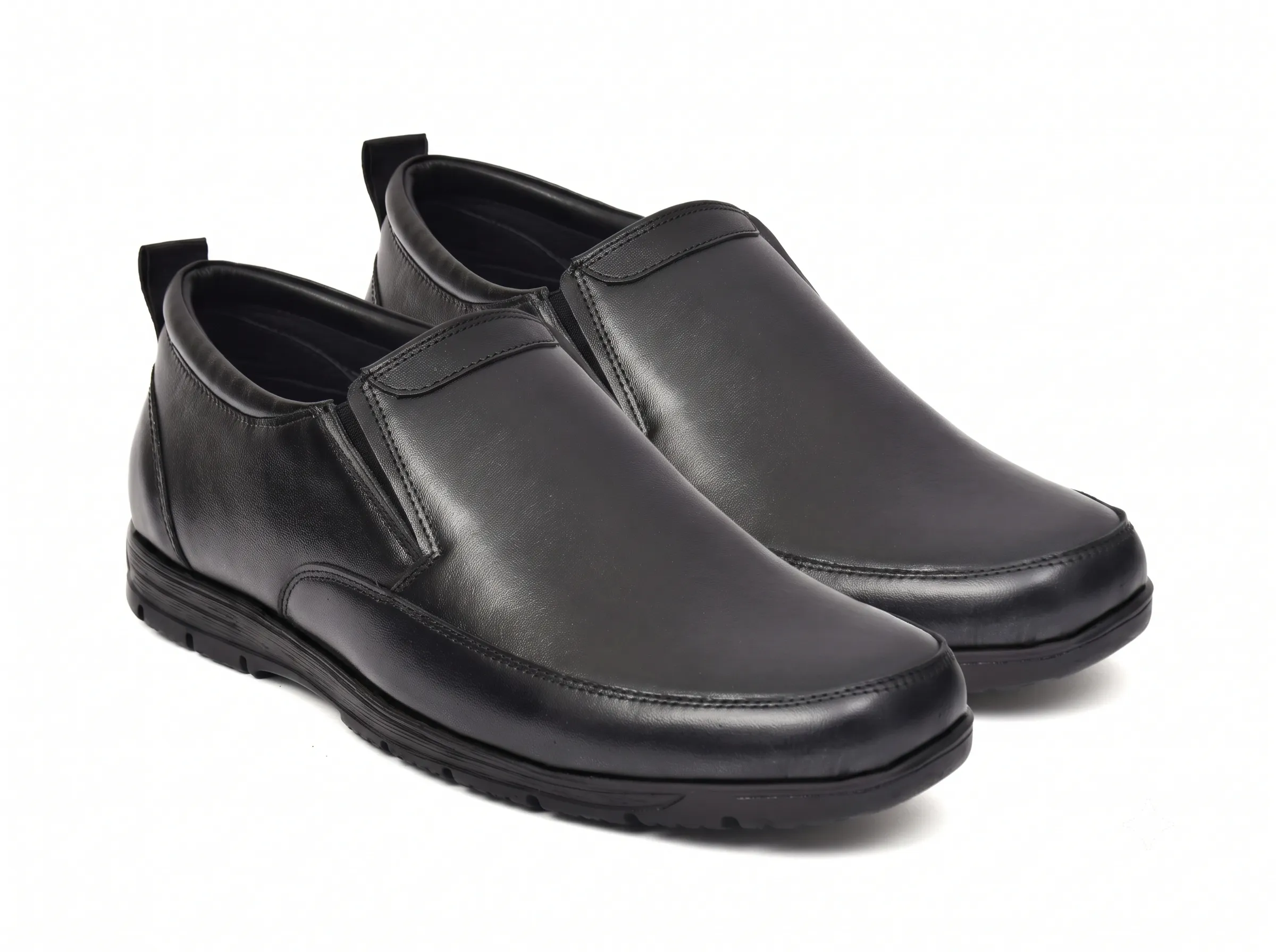 Men's Leather Slip-On Walking Shoes | Comfort Casual Loafers