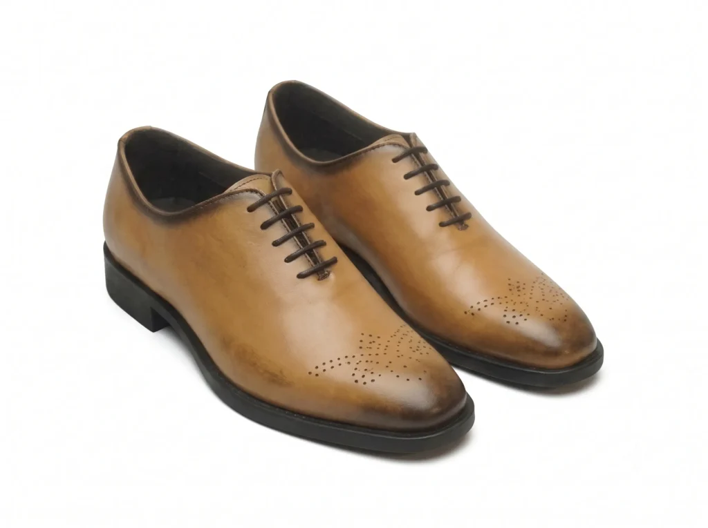 Men's Premium Leather Formal Shoes | Brogue Lace-Up Dress Shoes