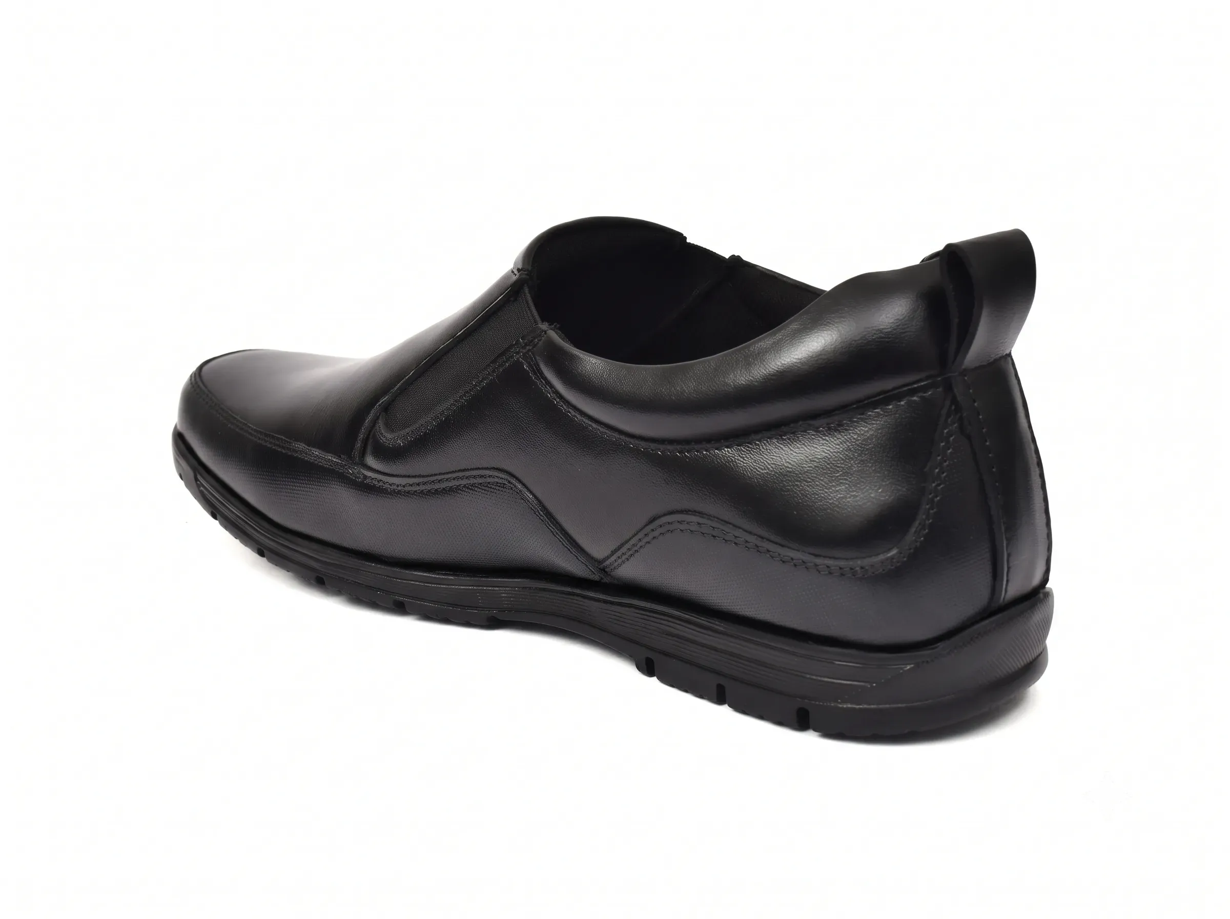 Men's Leather Slip-On Walking Shoes | Comfort Casual Loafers - Image 2