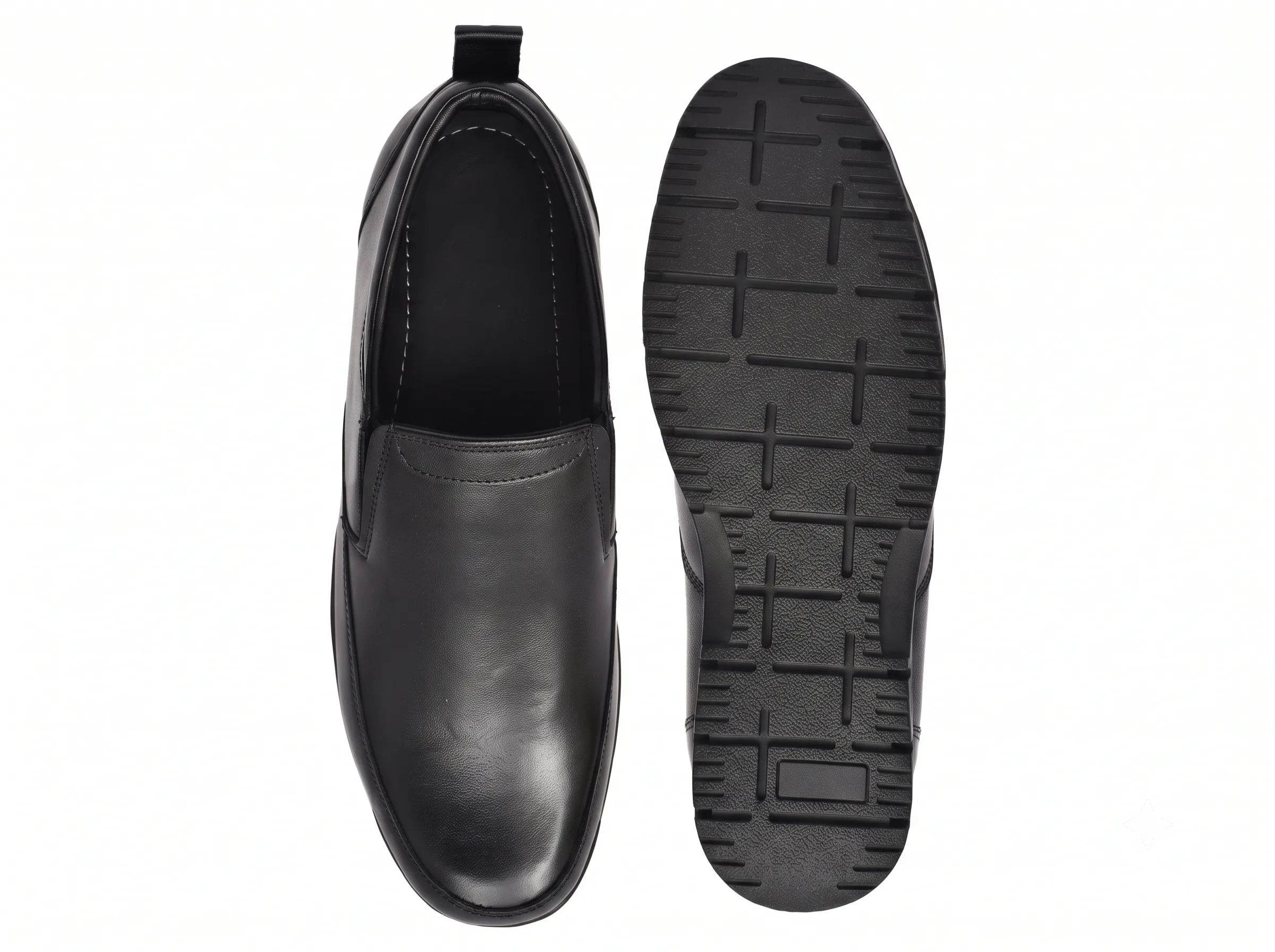 Men's Leather Slip-On Walking Shoes | Comfort Casual Loafers - Image 2