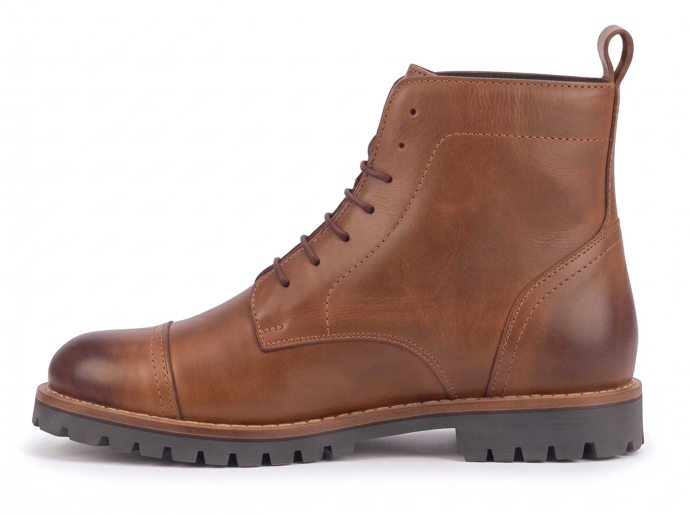 Men’s Premium Leather Lace-Up Ankle Boots - Image 2