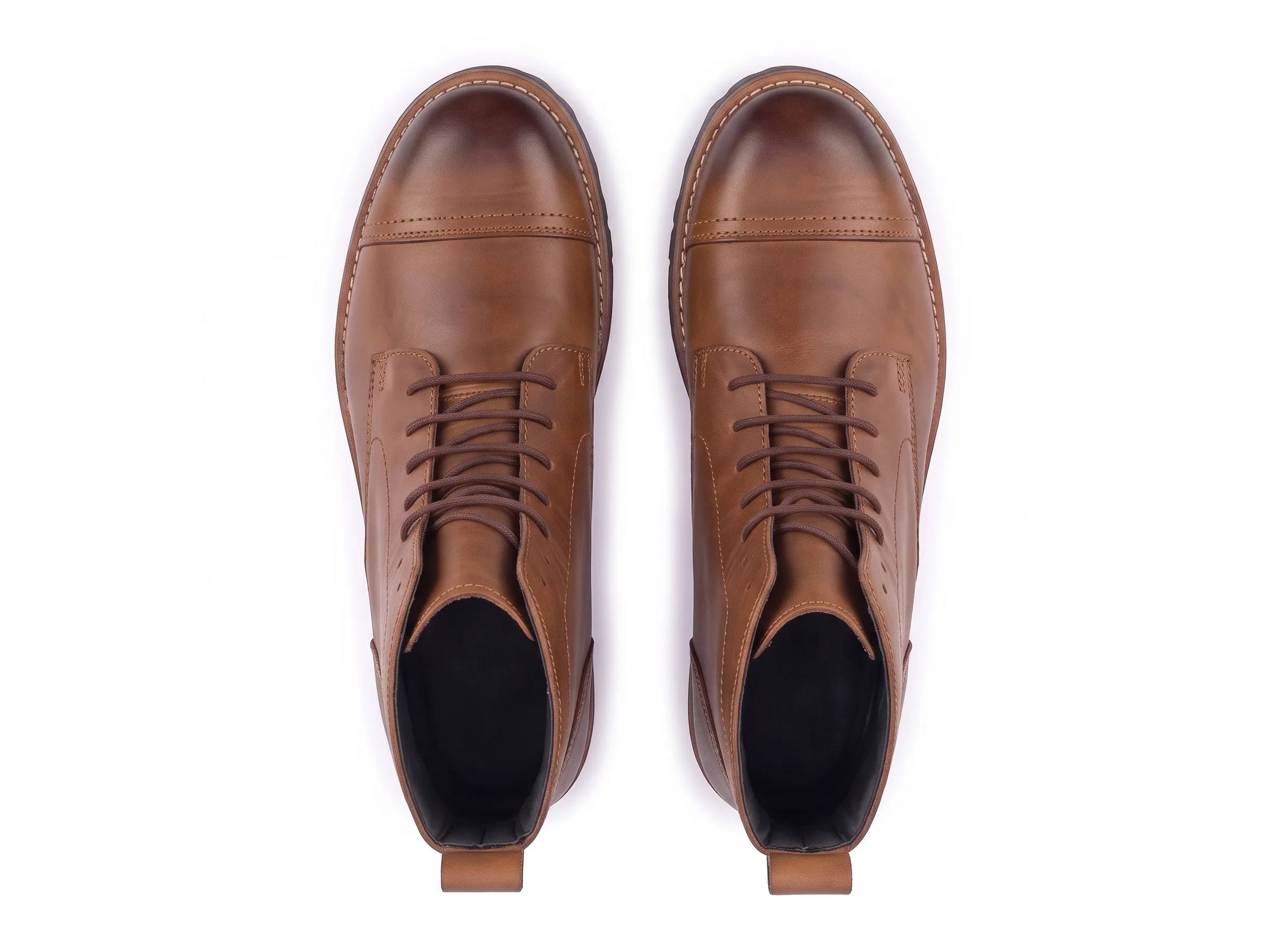 Men’s Premium Leather Lace-Up Ankle Boots - Image 3